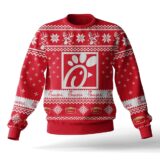 Hooktab Chick-fil-a Fast Food Ugly Christmas Sweater