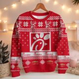 Hooktab Chick-fil-a Fast Food Ugly Christmas Sweater