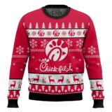 Hooktab Chick-fil-a Ugly Christmas Sweater