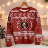 Hooktab Chipotle Mexican Grill Ugly Christmas Sweater