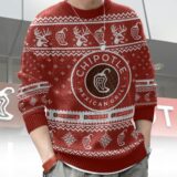 Hooktab Chipotle Mexican Grill Ugly Christmas Sweater