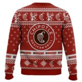 Hooktab Chipotle Mexican Grill Ugly Christmas Sweater