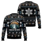Hooktab Chris Farley Livin' In A Van Down By The River Saturday Night Live Ugly Christmas Sweater