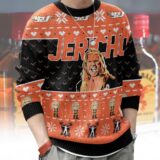 Hooktab Chris Jericho WWE Ugly Christmas Sweater