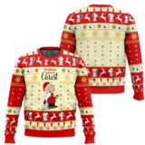 Hooktab Christ The Charlie Brown and Snoopy Show Ugly Christmas Sweater