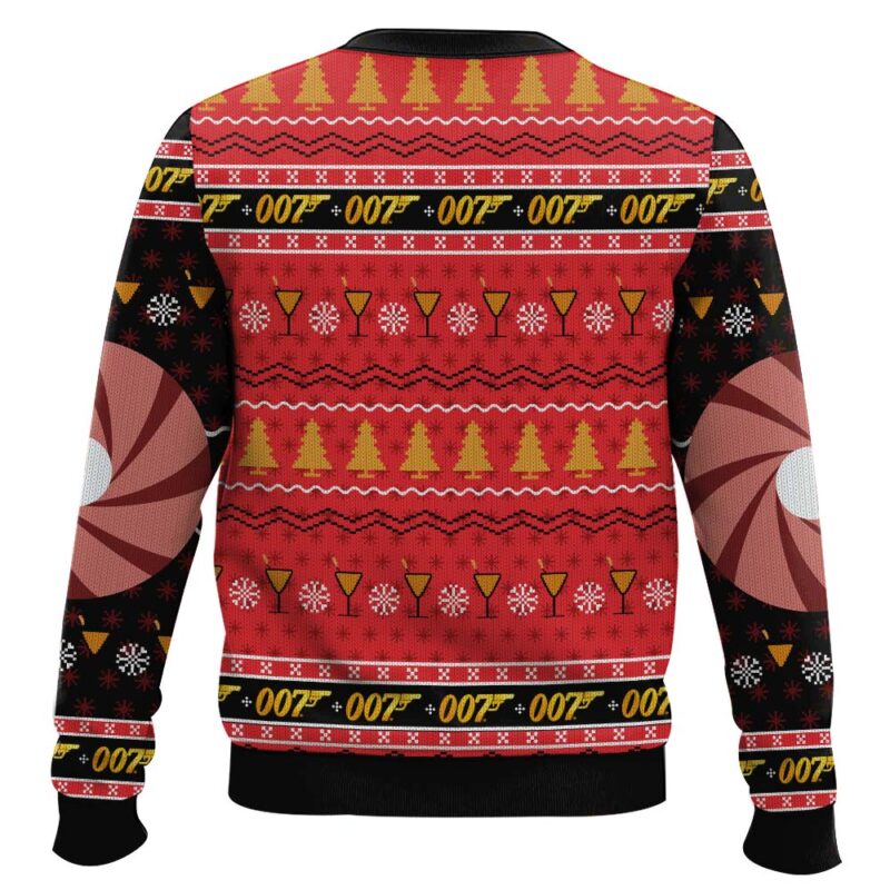 Hooktab Christmas 007 James Bond Ugly Christmas Sweater Hooktab Christmas 007 James Bond Ugly Christmas Sweater