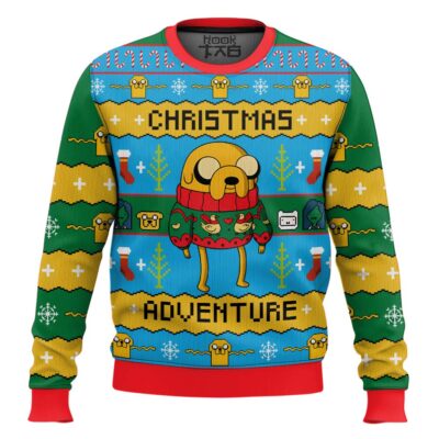 Hooktab Christmas Adventure Time Ugly Christmas Sweater
