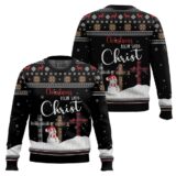 Hooktab Christmas Begin With Christ Ugly Christmas Sweater