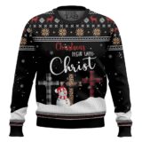 Hooktab Christmas Begin With Christ Ugly Christmas Sweater