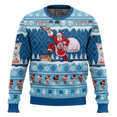 Hooktab Christmas Delivery Gintama Ugly Christmas Sweater