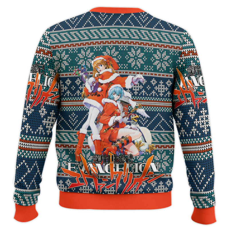 Hooktab Christmas Evangelion Ugly Christmas Sweater Hooktab Christmas Evangelion Ugly Christmas Sweater