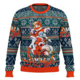 Hooktab Christmas Evangelion Ugly Christmas Sweater