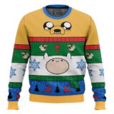 Hooktab Christmas Finn And Jake Adventure Time Ugly Christmas Sweater