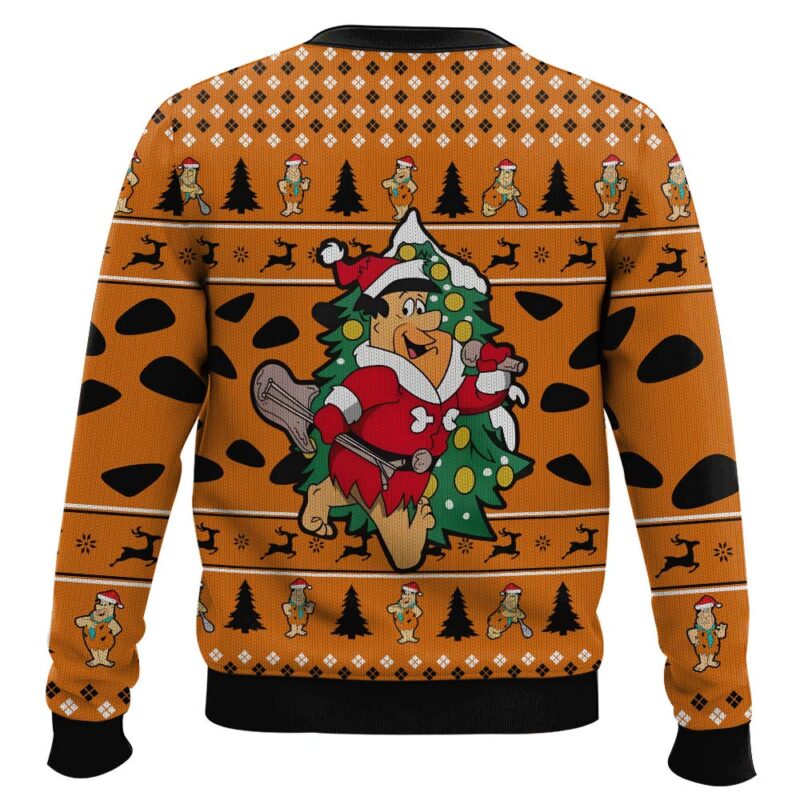 Hooktab Christmas Fred The Flintstones Ugly Christmas Sweater Hooktab Christmas Fred The Flintstones Ugly Christmas Sweater