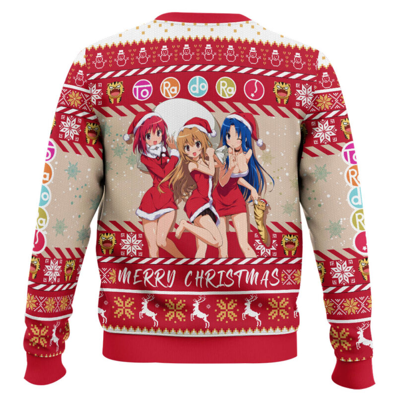 Hooktab Christmas Girls Toradora! Ugly Christmas Sweater Hooktab Christmas Girls Toradora! Ugly Christmas Sweater