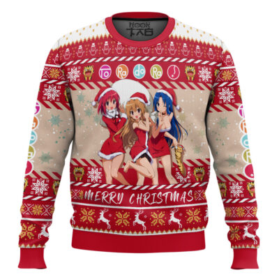 Hooktab Christmas Girls Toradora! Ugly Christmas Sweater
