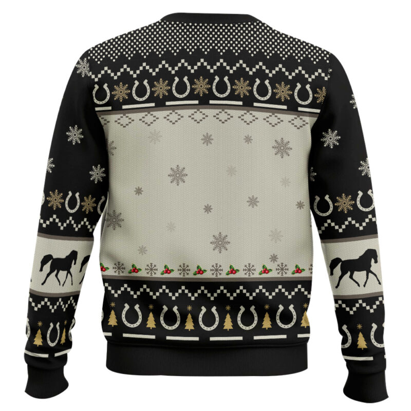 Hooktab Christmas Horses Ugly Christmas Sweater Hooktab Christmas Horses Ugly Christmas Sweater