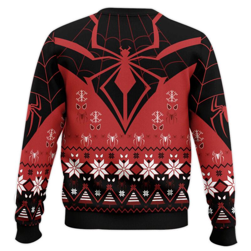 Hooktab Christmas In Brooklyn Miles Morales Ugly Christmas Sweater Hooktab Christmas In Brooklyn Miles Morales Ugly Christmas Sweater
