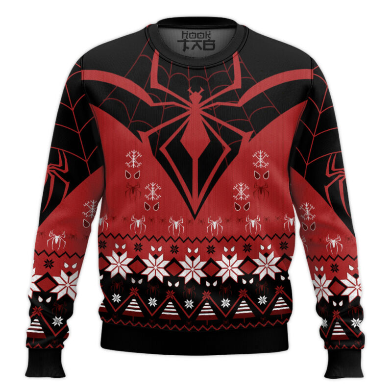 Hooktab Christmas In Brooklyn Miles Morales Ugly Christmas Sweater