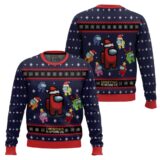 Hooktab Christmas Is Among Us Ugly Christmas Sweater