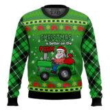 Hooktab Christmas Is Better On The Farm Ugly Christmas Sweater