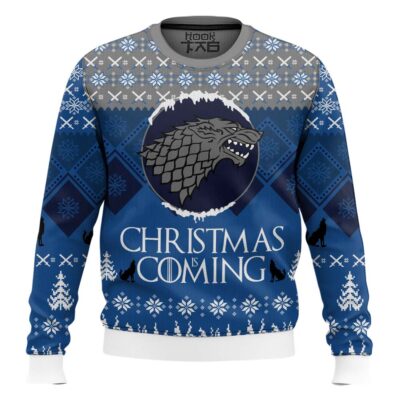 Hooktab Christmas Is Coming Game Of Thrones Ugly Christmas Sweater
