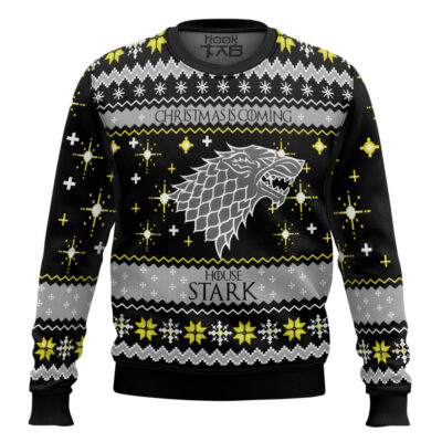 Hooktab Christmas Is Coming House Stark Game Of Thrones Ugly Christmas Sweater
