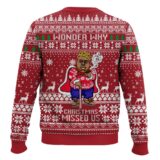 Hooktab Christmas Missed The Notorious B.I.G Ugly Christmas Sweater