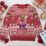 Hooktab Christmas Missed The Notorious B.I.G Ugly Christmas Sweater
