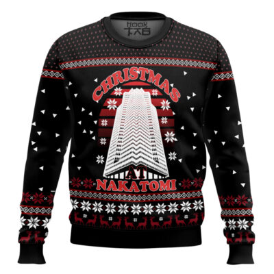 Hooktab Christmas Nakatomi Die Hard Ugly Christmas Sweater