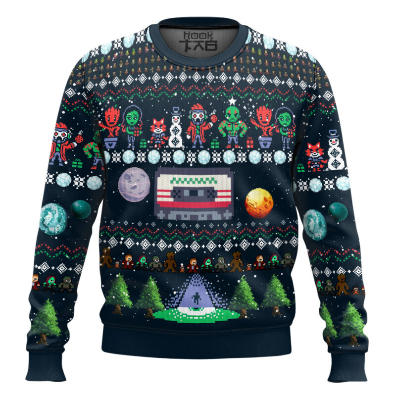 Hooktab Christmas Night Guardians Of The Galaxy Ugly Christmas Sweater