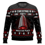 Hooktab Christmas Party Nakatomi Plaza Die Hard Ugly Christmas Sweater