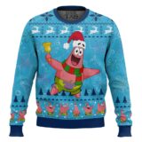 Hooktab Christmas Patrick SpongeBob SquarePants Ugly Christmas Sweater