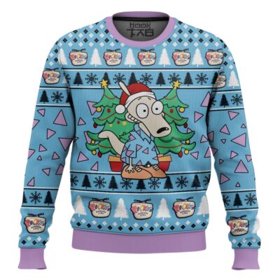 Hooktab Christmas Rocko Rocko's Modern Life Ugly Christmas Sweater