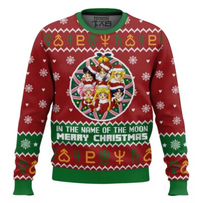 Hooktab Christmas Sailor Guardians Sailor Moon Ugly Christmas Sweater