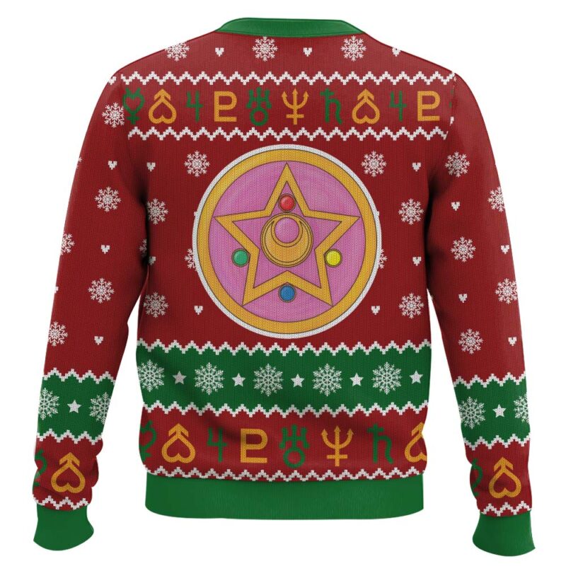Hooktab Christmas Sailor Guardians Sailor Moon Ugly Christmas Sweater Hooktab Christmas Sailor Guardians Sailor Moon Ugly Christmas Sweater