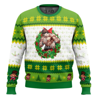 Hooktab Christmas Season Baki Ugly Christmas Sweater