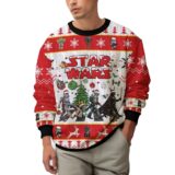 Hooktab Christmas Star Wars Ugly Christmas Sweater