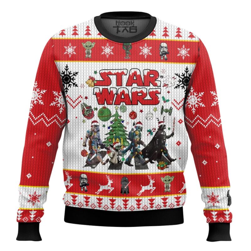 Hooktab Christmas Star Wars Ugly Christmas Sweater
