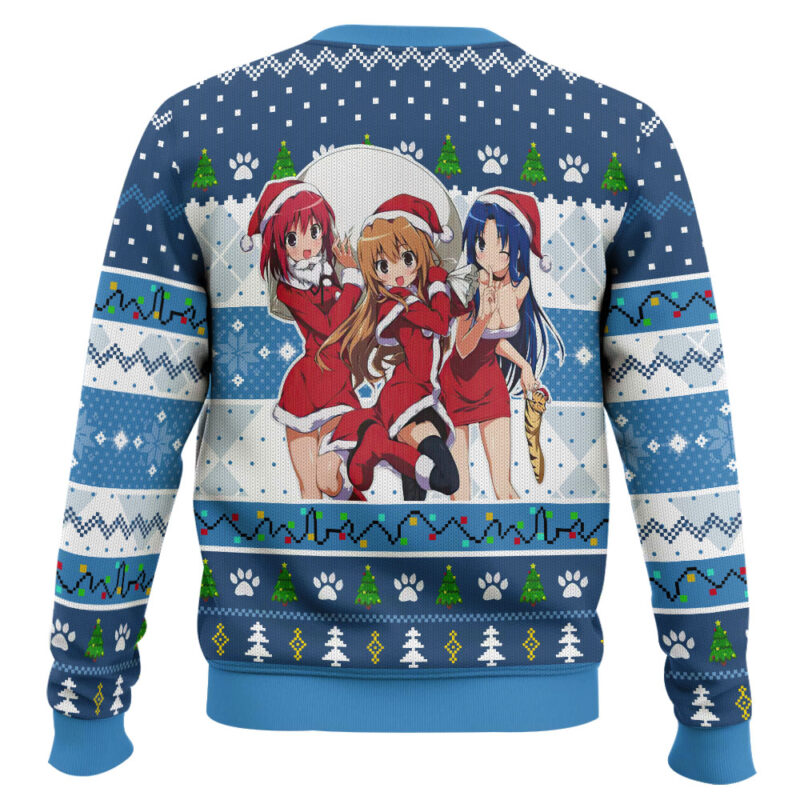 Hooktab Christmas Taiga, Minori And Ami Toradora Ugly Christmas Sweater Hooktab Christmas Taiga, Minori And Ami Toradora Ugly Christmas Sweater