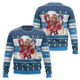 Hooktab Christmas Taiga, Minori And Ami Toradora Ugly Christmas Sweater