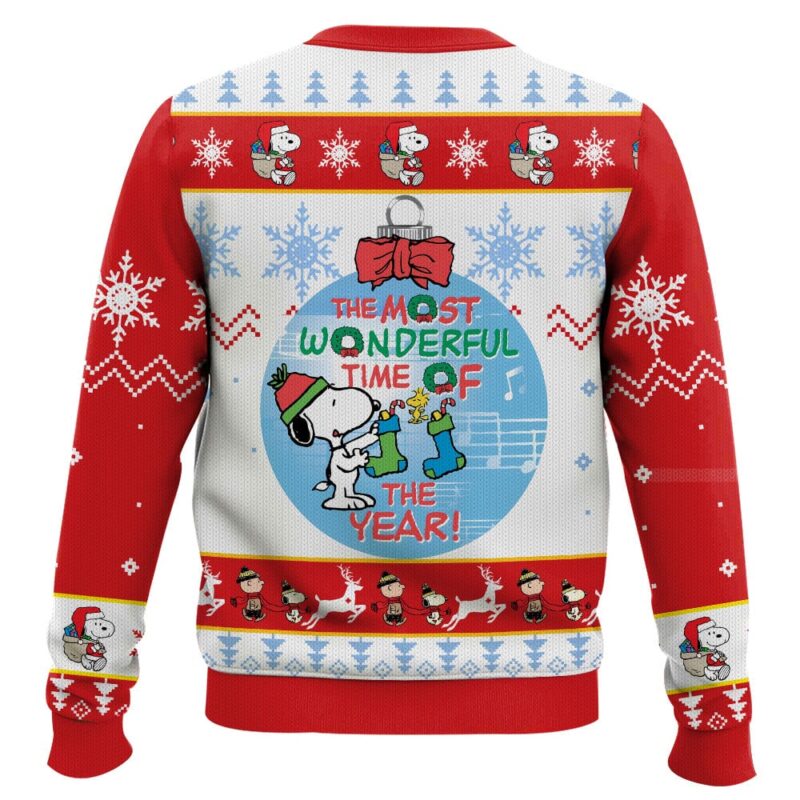 Hooktab Christmas The Charlie Brown and Snoopy Show Ugly Christmas Sweater Hooktab Christmas The Charlie Brown and Snoopy Show Ugly Christmas Sweater