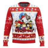 Hooktab Christmas The Charlie Brown and Snoopy Show Ugly Christmas Sweater