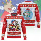 Hooktab Christmas The Charlie Brown and Snoopy Show Ugly Christmas Sweater