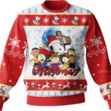 Hooktab Christmas The Charlie Brown and Snoopy Show Ugly Christmas Sweater