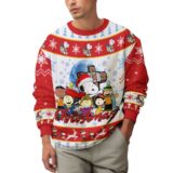 Hooktab Christmas The Charlie Brown and Snoopy Show Ugly Christmas Sweater