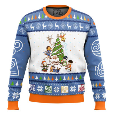 Hooktab Christmas Time Avatar The Last Airbender Ugly Christmas Sweater