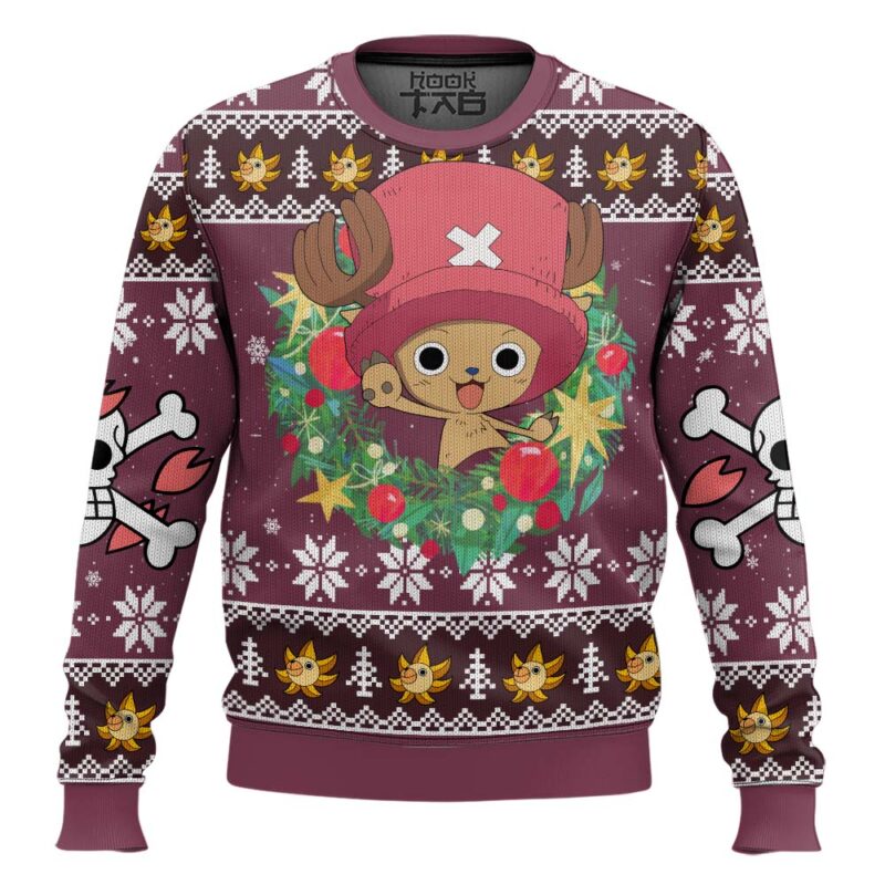 Hooktab Christmas Tony Tony Chopper One Piece Ugly Christmas Sweater