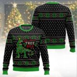 Hooktab Christmas Tree Rex Jurassic Park Ugly Christmas Sweater