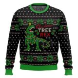 Hooktab Christmas Tree Rex Jurassic Park Ugly Christmas Sweater